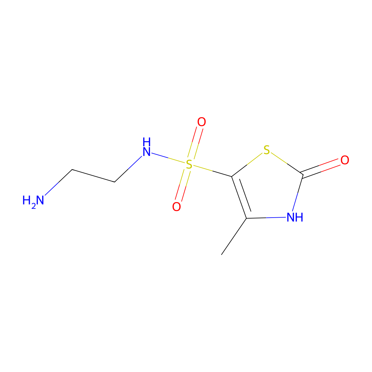 N-(2-Aminoethyl)-4-methyl-2-oxo-2,3-dihydrothiazole-5-sulfonamide molecular structure, CAS 1155139-93-7
