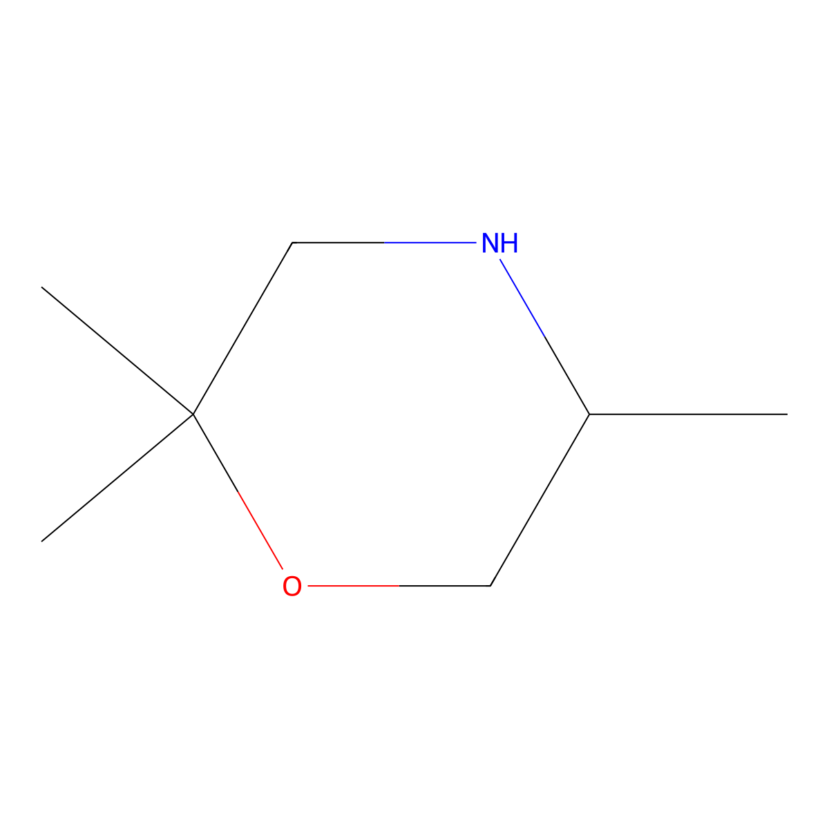 2,2,5-Trimethylmorpholine molecular structure, CAS 1155144-07-2