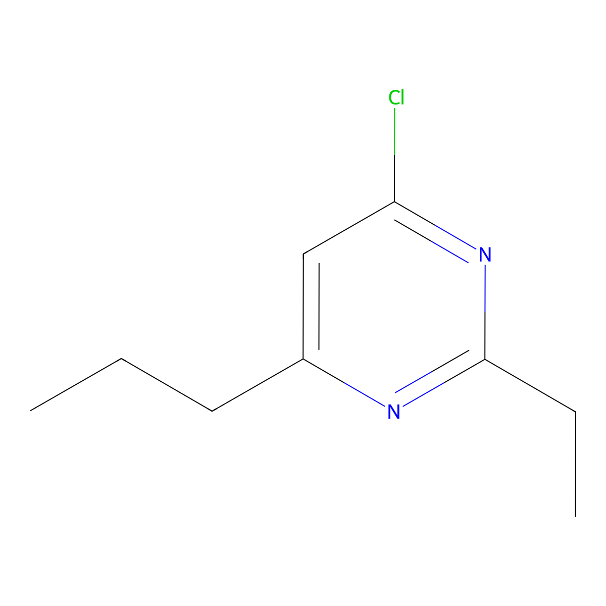 4-Chloro-2-ethyl-6-propylpyrimidine molecular structure, CAS 1155155-39-7