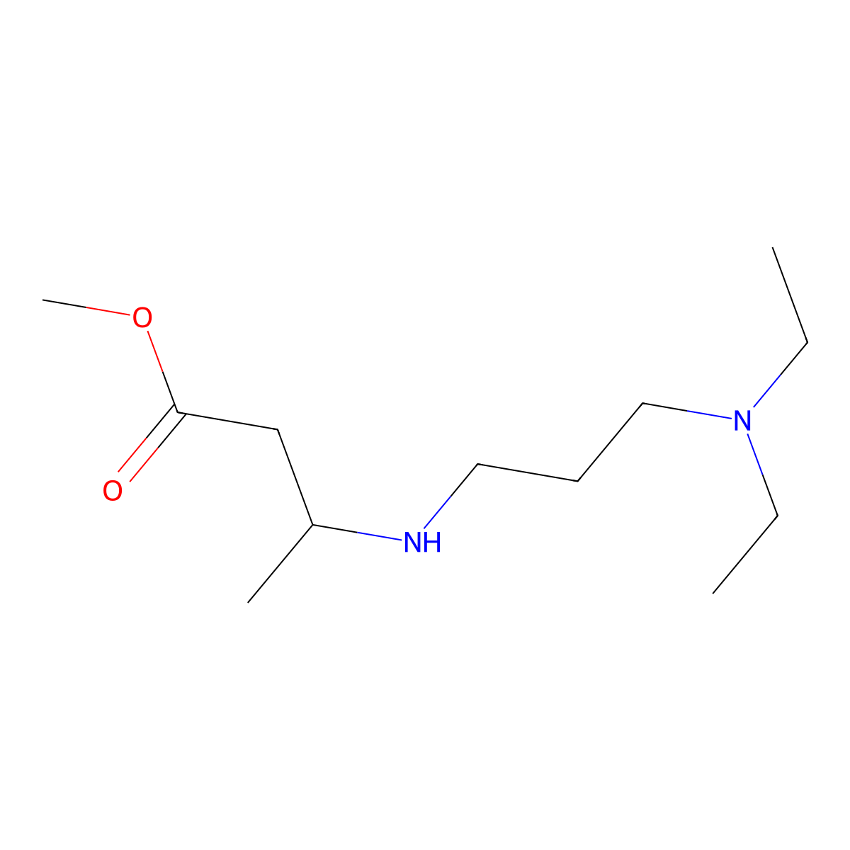 Methyl 3-{[3-(diethylamino)propyl]amino}butanoate molecular structure, CAS 1155157-34-8