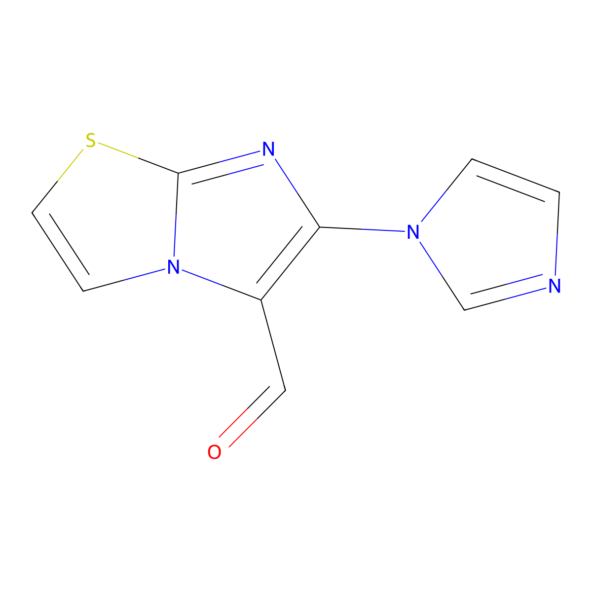 6-(1H-Imidazol-1-YL)imidazo[2,1-B][1,3]thiazole-5-carbaldehyde molecular structure, CAS 1155158-65-8