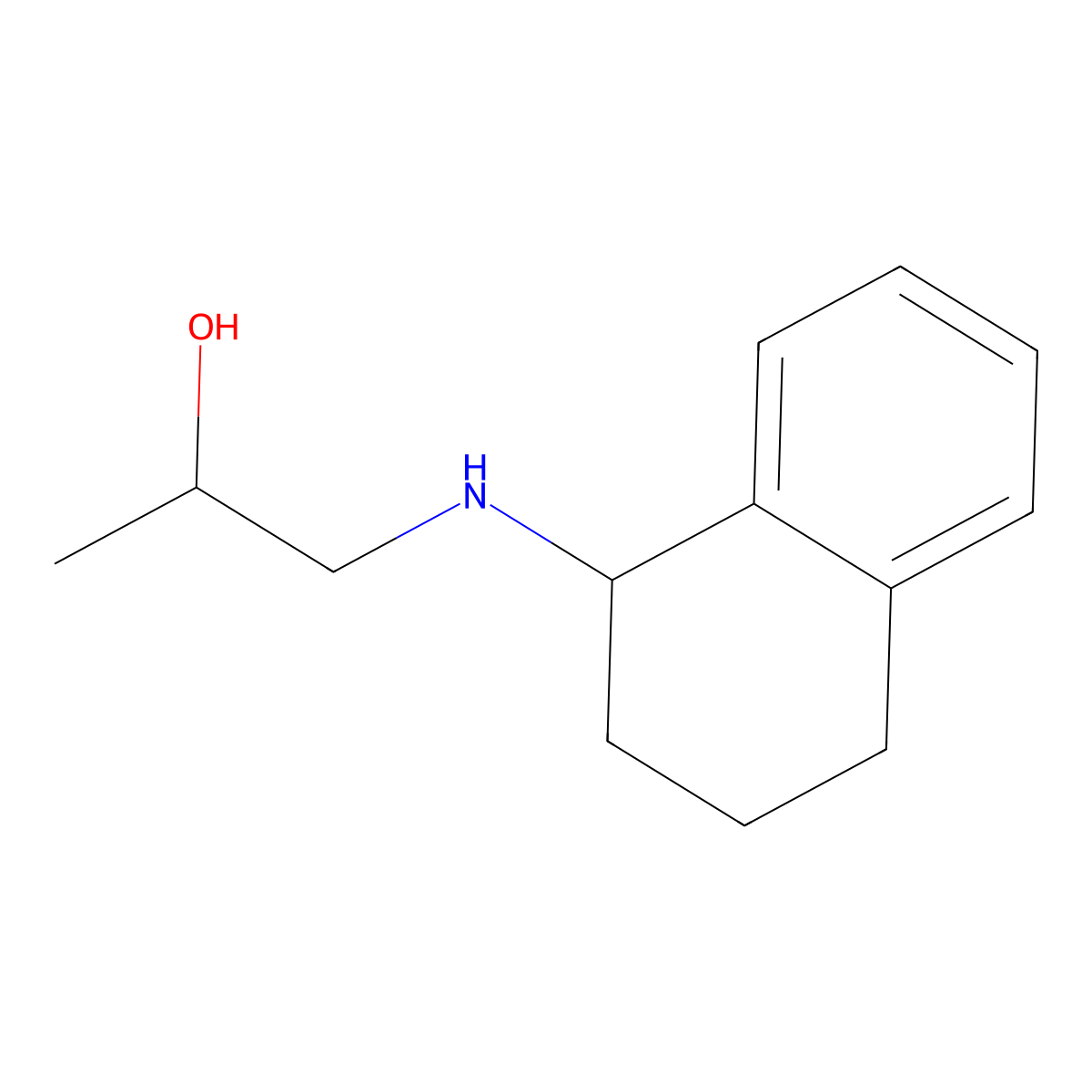 1-[(1,2,3,4-Tetrahydronaphthalen-1-yl)amino]propan-2-ol molecular structure, CAS 1155165-43-7