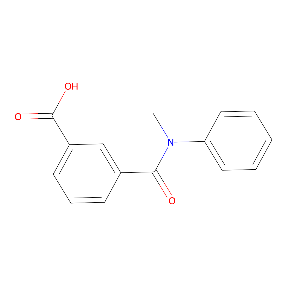 3-[Methyl(phenyl)carbamoyl]benzoic acid molecular structure, CAS 1155169-36-0