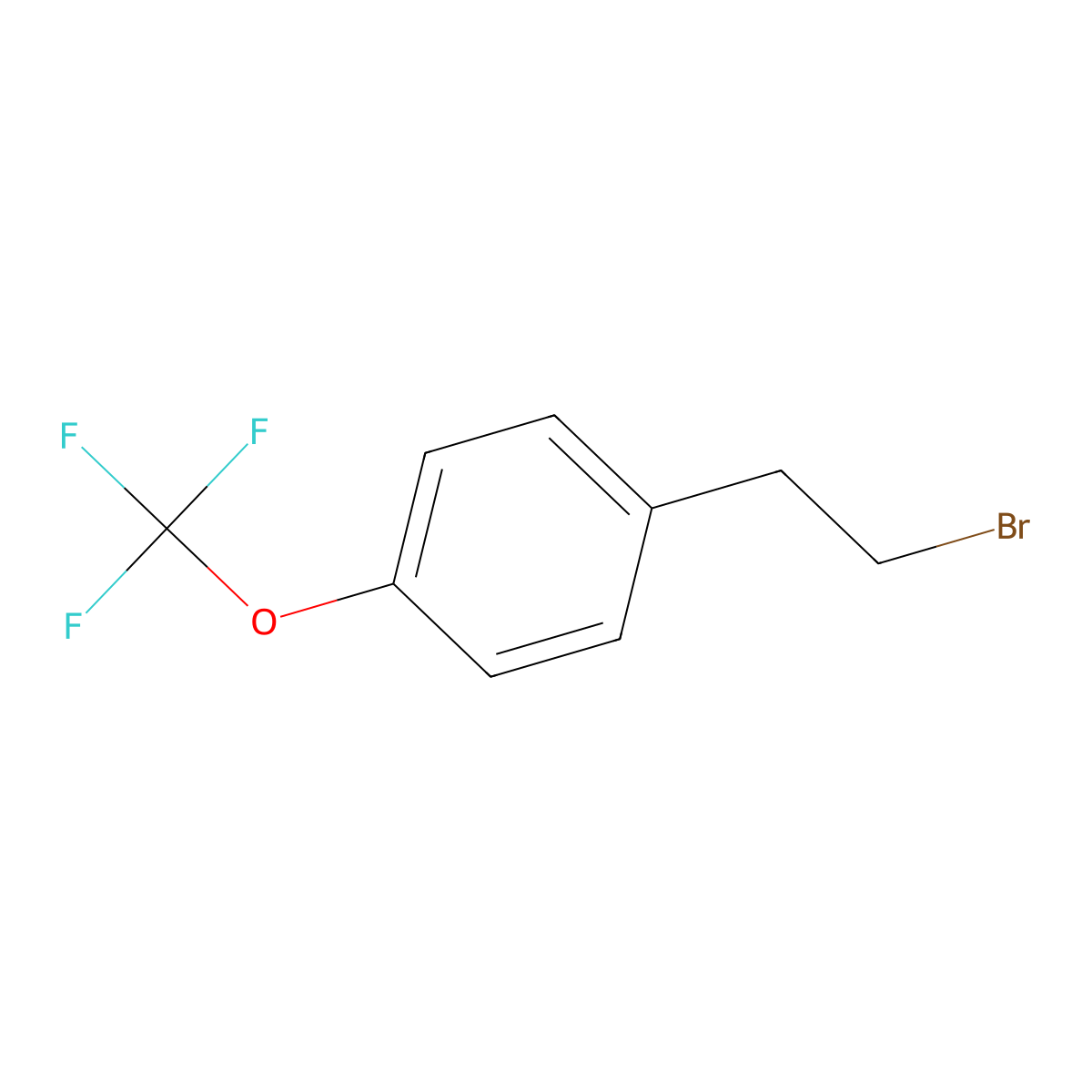 1-(2-Bromoethyl)-4-(trifluoromethoxy)benzene molecular structure, CAS 115519-20-5