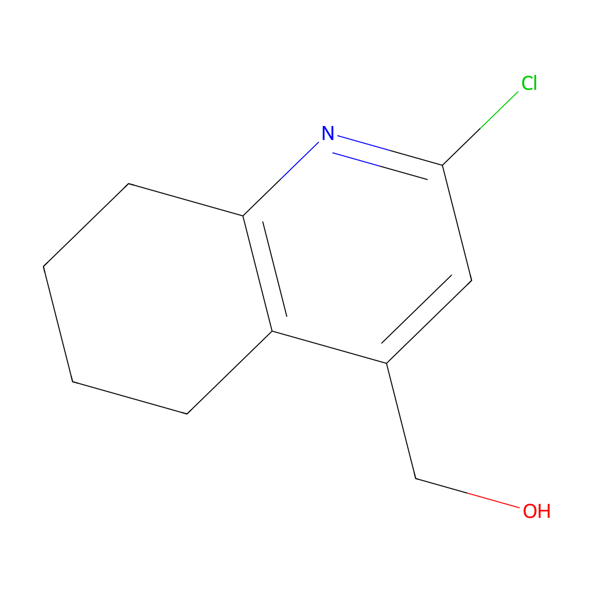 (2-Chloro-5,6,7,8-tetrahydroquinolin-4-yl)methanol molecular structure, CAS 1155195-20-2