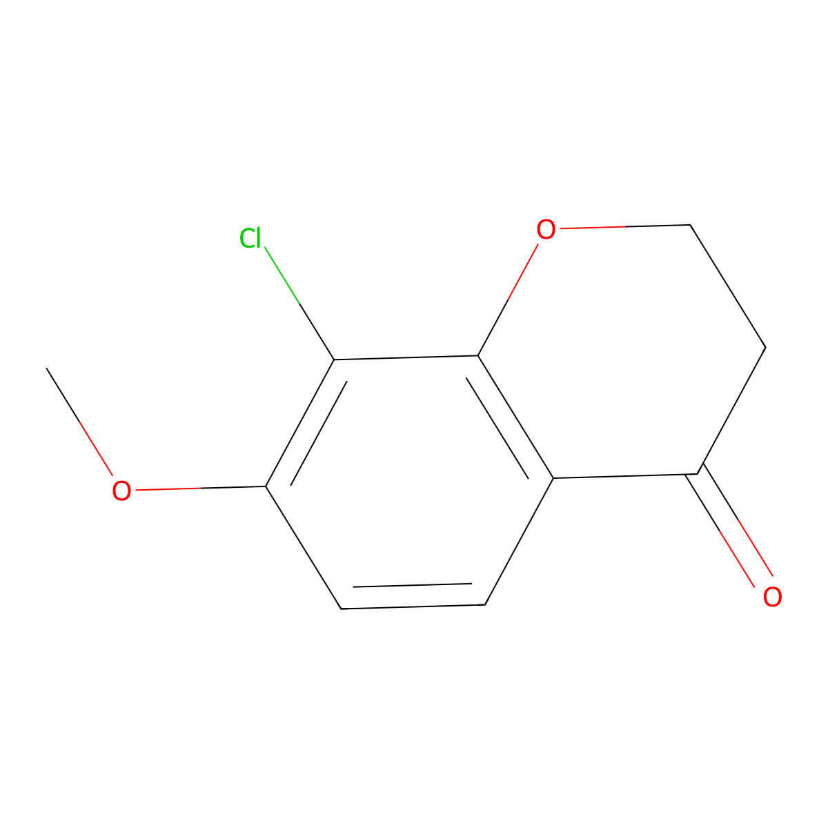 8-Chloro-7-methoxychroman-4-one molecular structure, CAS 1155264-20-2