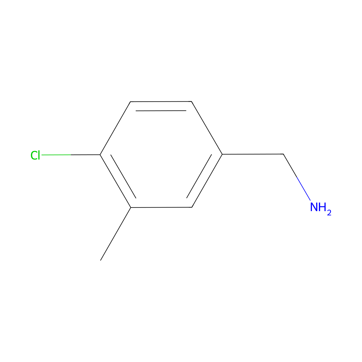 (4-Chloro-3-methylphenyl)methanamine molecular structure, CAS 1155357-58-6