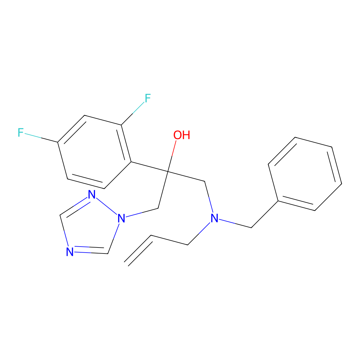 Cytochrome P450 14a-demethylase inhibitor 1a molecular structure, CAS 1155360-99-8