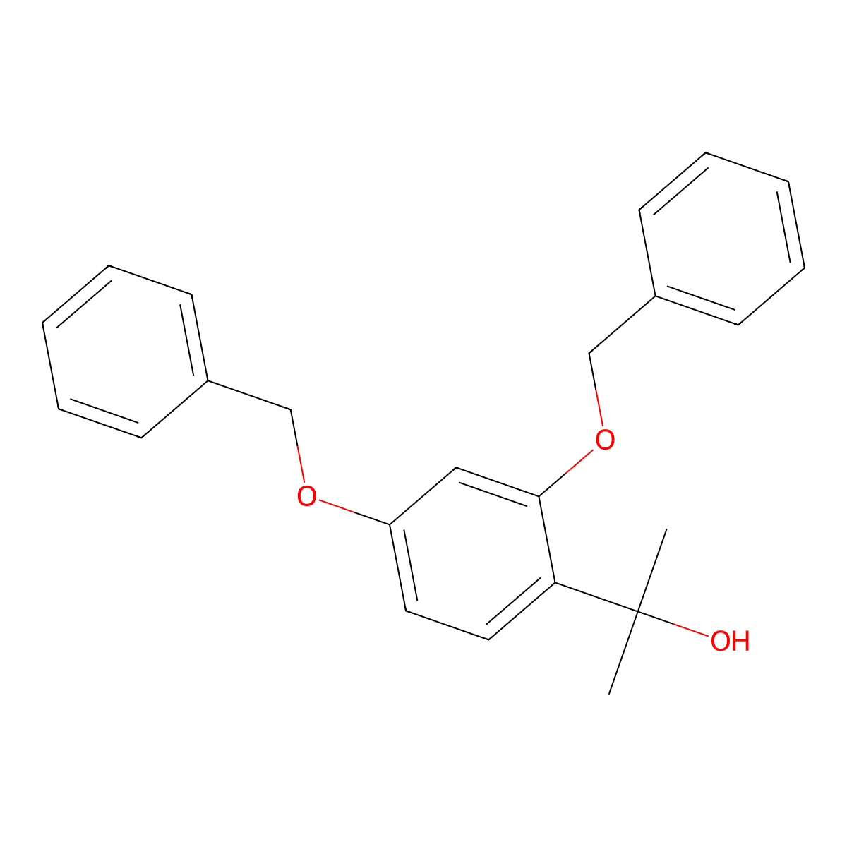 2-(2,4-Bis(benzyloxy)phenyl)propan-2-ol molecular structure, CAS 1155371-78-0
