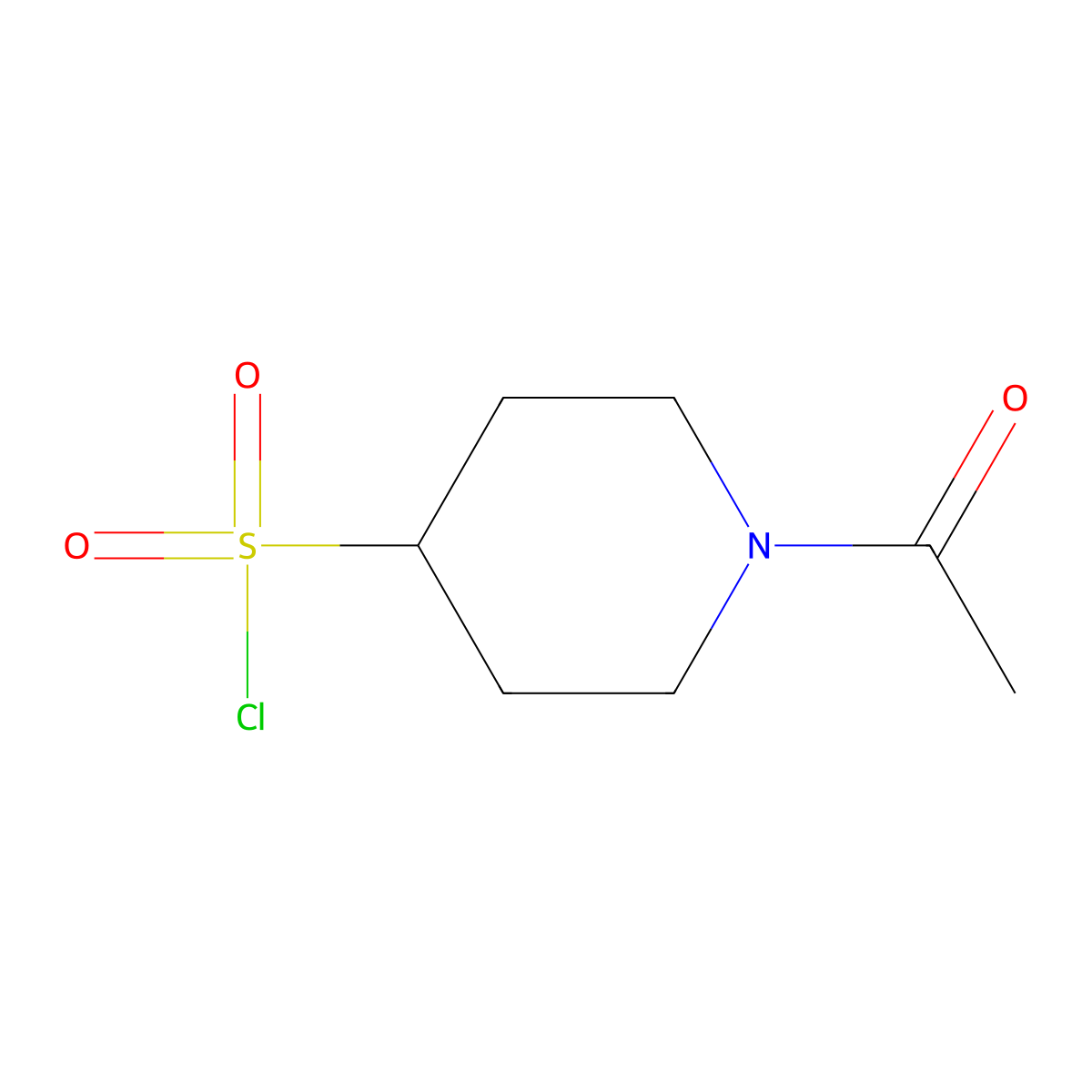 1-Acetylpiperidine-4-sulfonyl chloride molecular structure, CAS 1155374-90-5