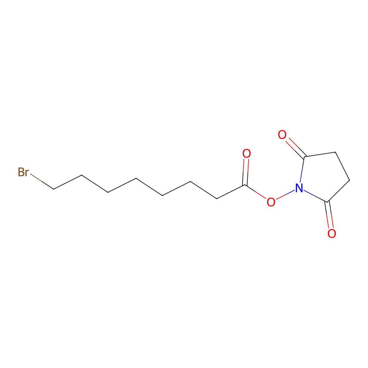 8-Bromo-octanoic acid 2,5-dioxo-pyrrolidin-1-yl ester molecular structure, CAS 1155387-35-1