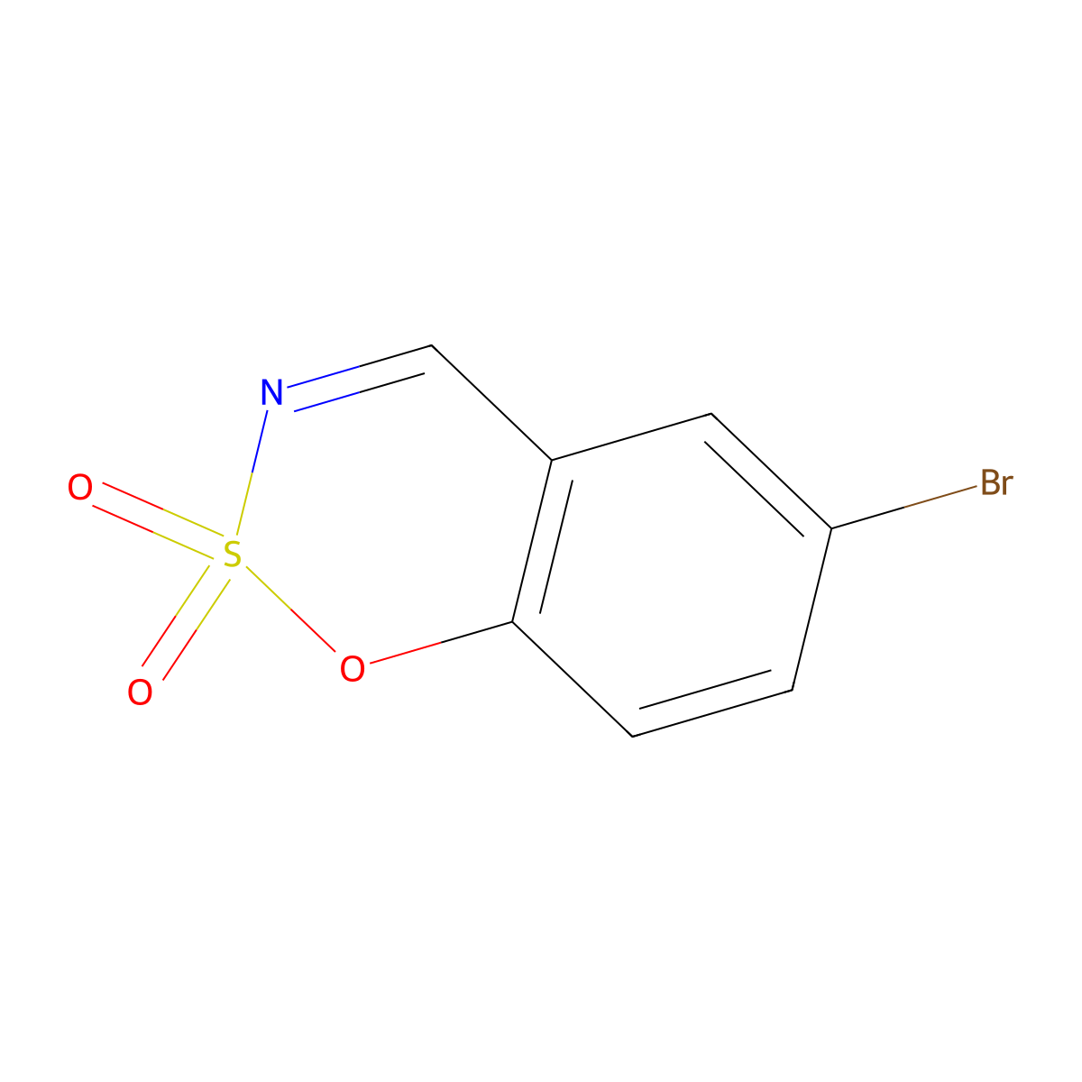 6-Bromobenzo[e][1,2,3]oxathiazine 2,2-dioxide molecular structure, CAS 115540-65-3