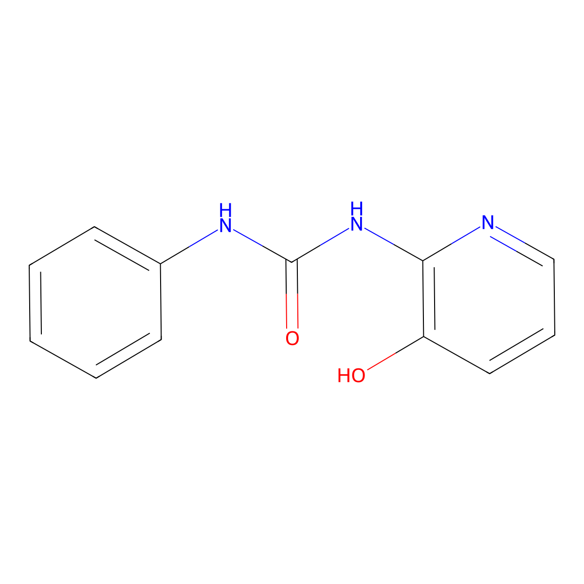 Urea, N-(3-hydroxy-2-pyridinyl)-N'-phenyl- molecular structure, CAS 115542-00-2