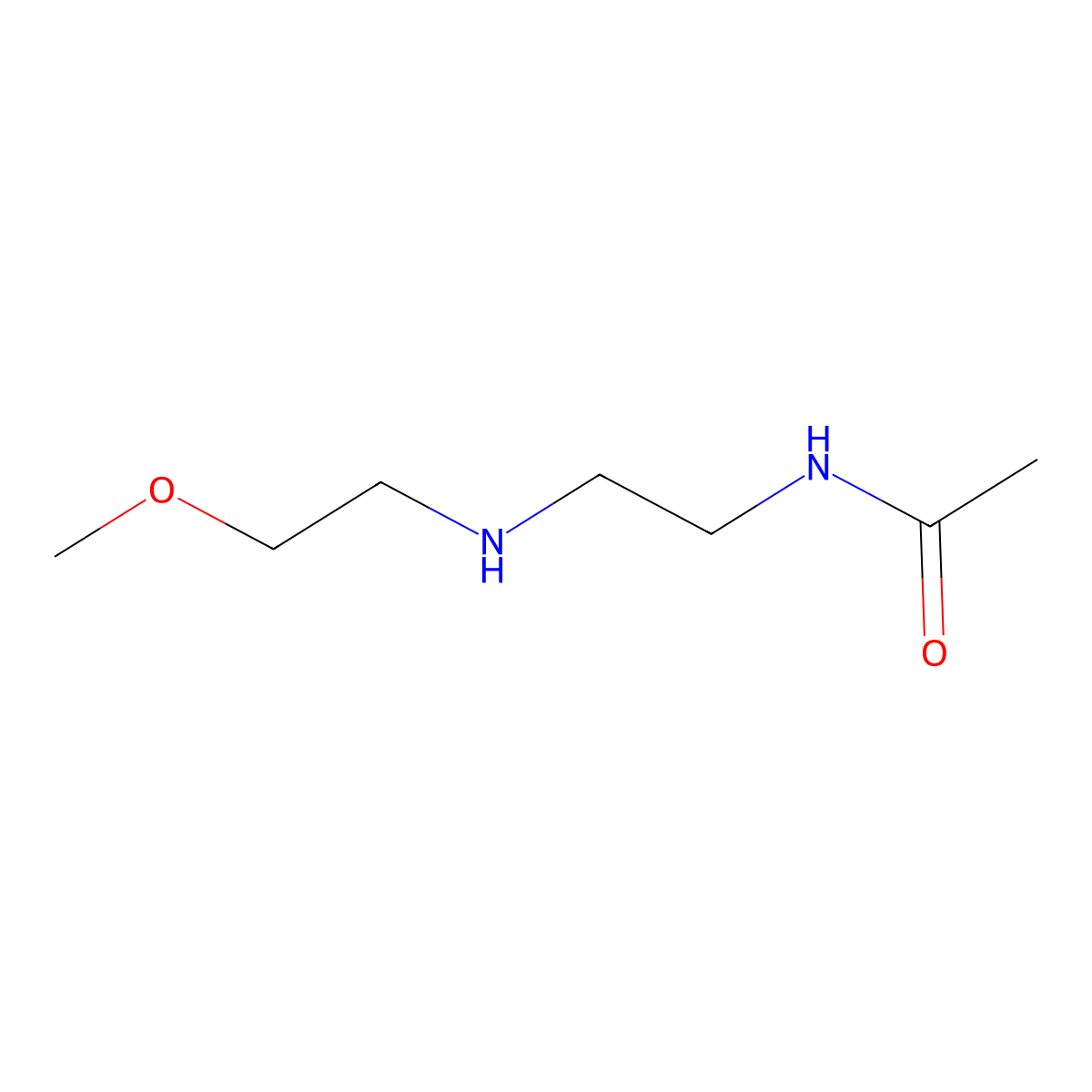 N-{2-[(2-methoxyethyl)amino]ethyl}acetamide molecular structure, CAS 1155467-09-6