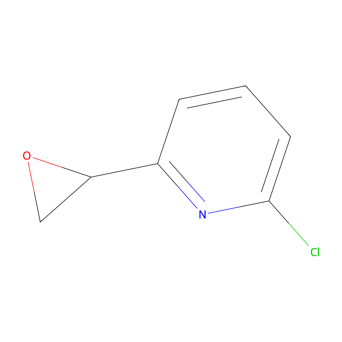 2-Chloro-6-(oxiran-2-yl)pyridine molecular structure, CAS 115548-61-3