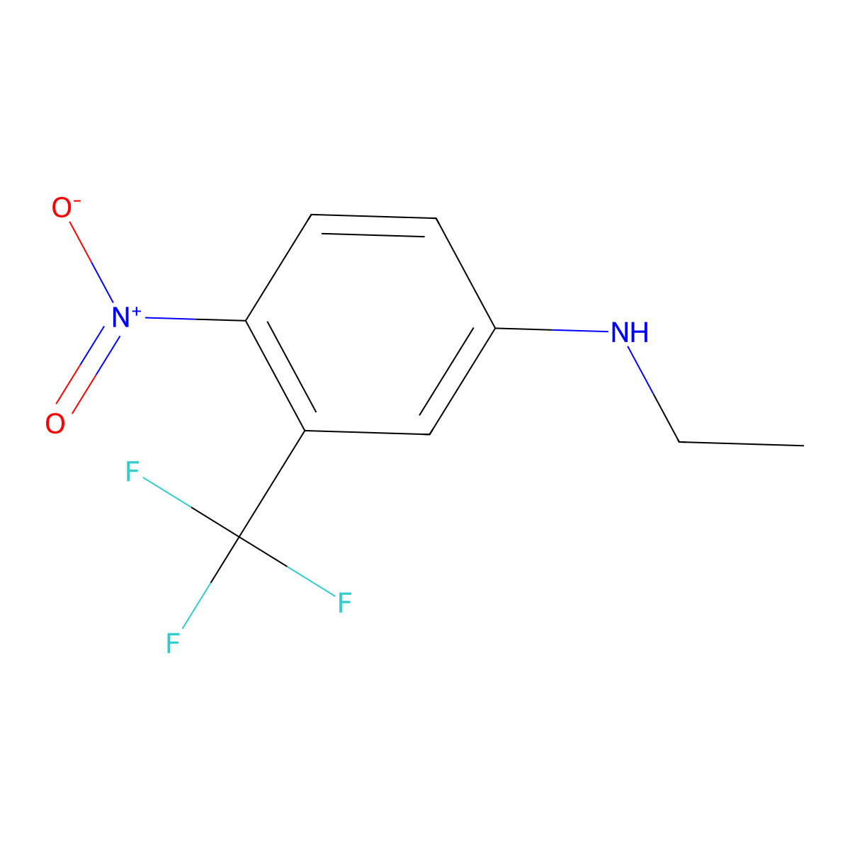 N-ethyl-4-nitro-3-(trifluoromethyl)aniline molecular structure, CAS 1155507-94-0