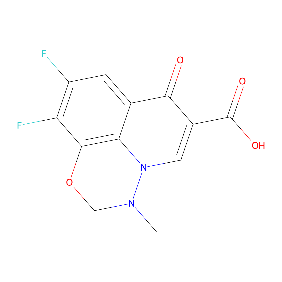 Marbofloxacin Impurity B molecular structure, CAS 115551-41-2