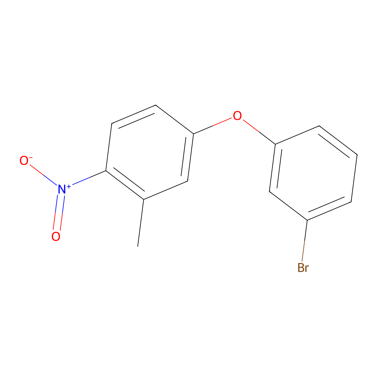 4-(3-Bromophenoxy)-2-methyl-1-nitrobenzene molecular structure, CAS 1155513-70-4