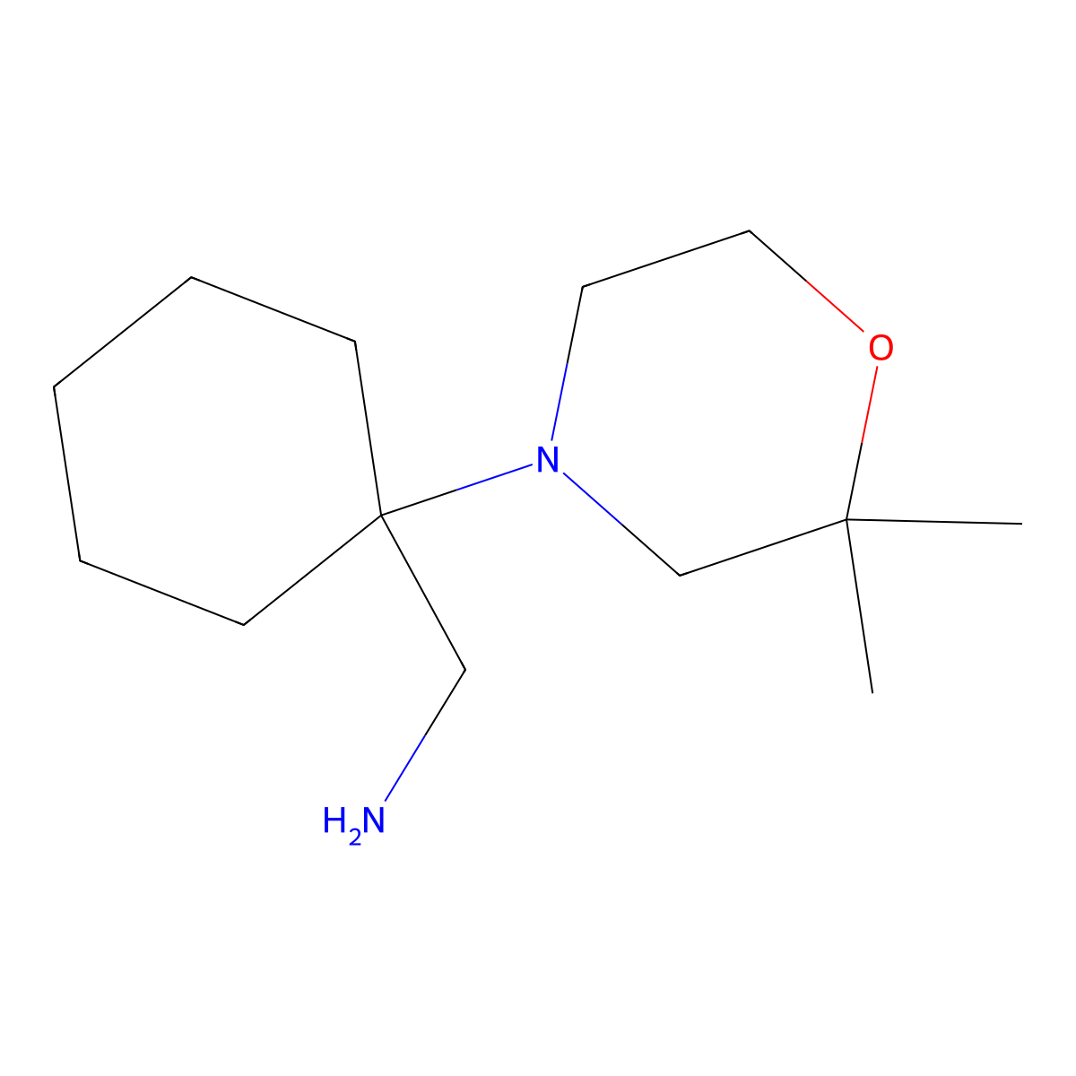 [1-(2,2-Dimethylmorpholin-4-yl)cyclohexyl]methanamine molecular structure, CAS 1155544-20-9