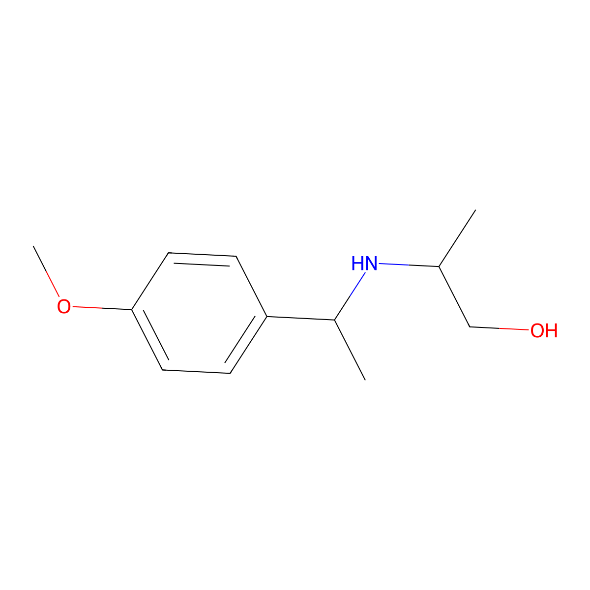 2-{[1-(4-Methoxyphenyl)ethyl]amino}propan-1-ol molecular structure, CAS 1155566-40-7