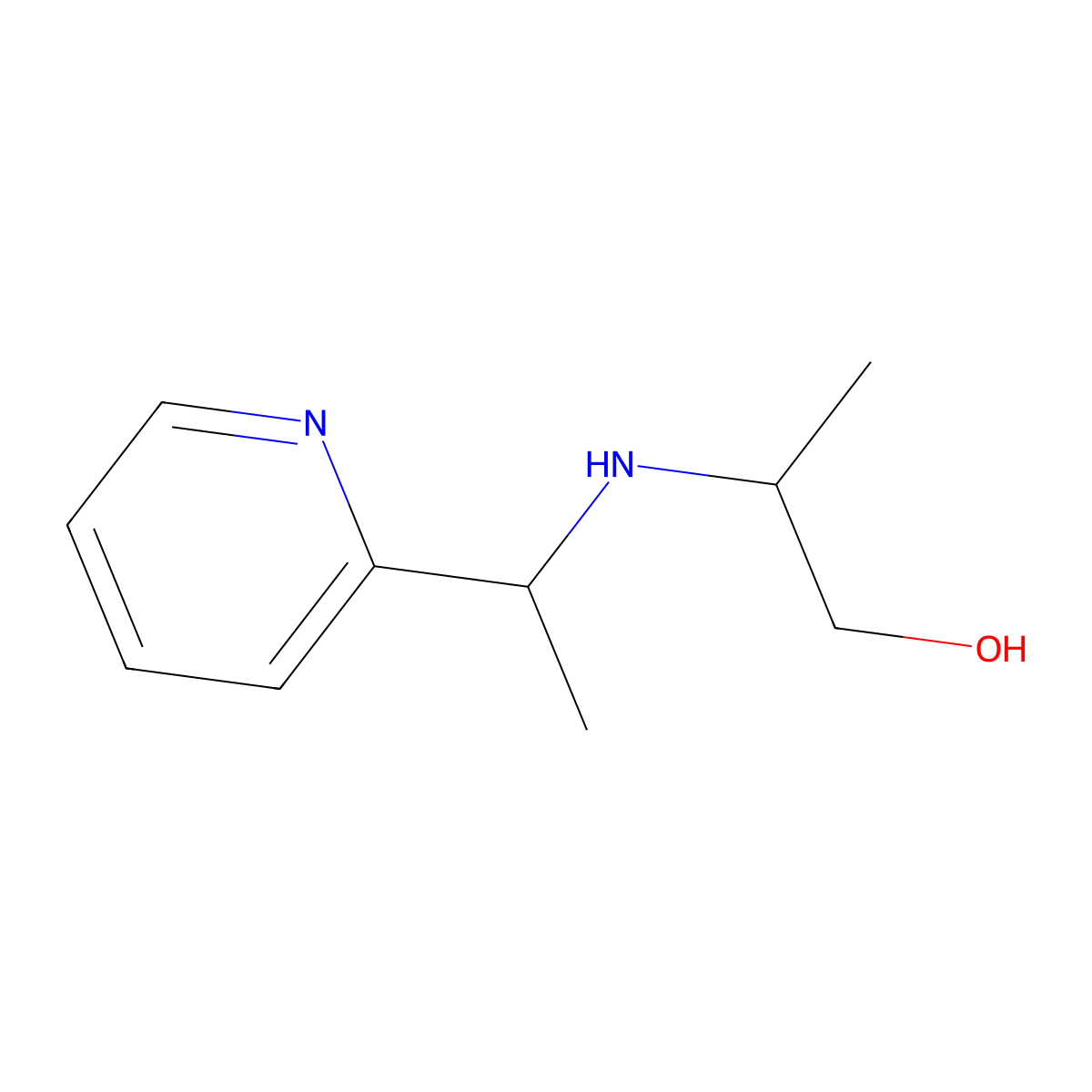 2-{[1-(Pyridin-2-yl)ethyl]amino}propan-1-ol molecular structure, CAS 1155566-68-9