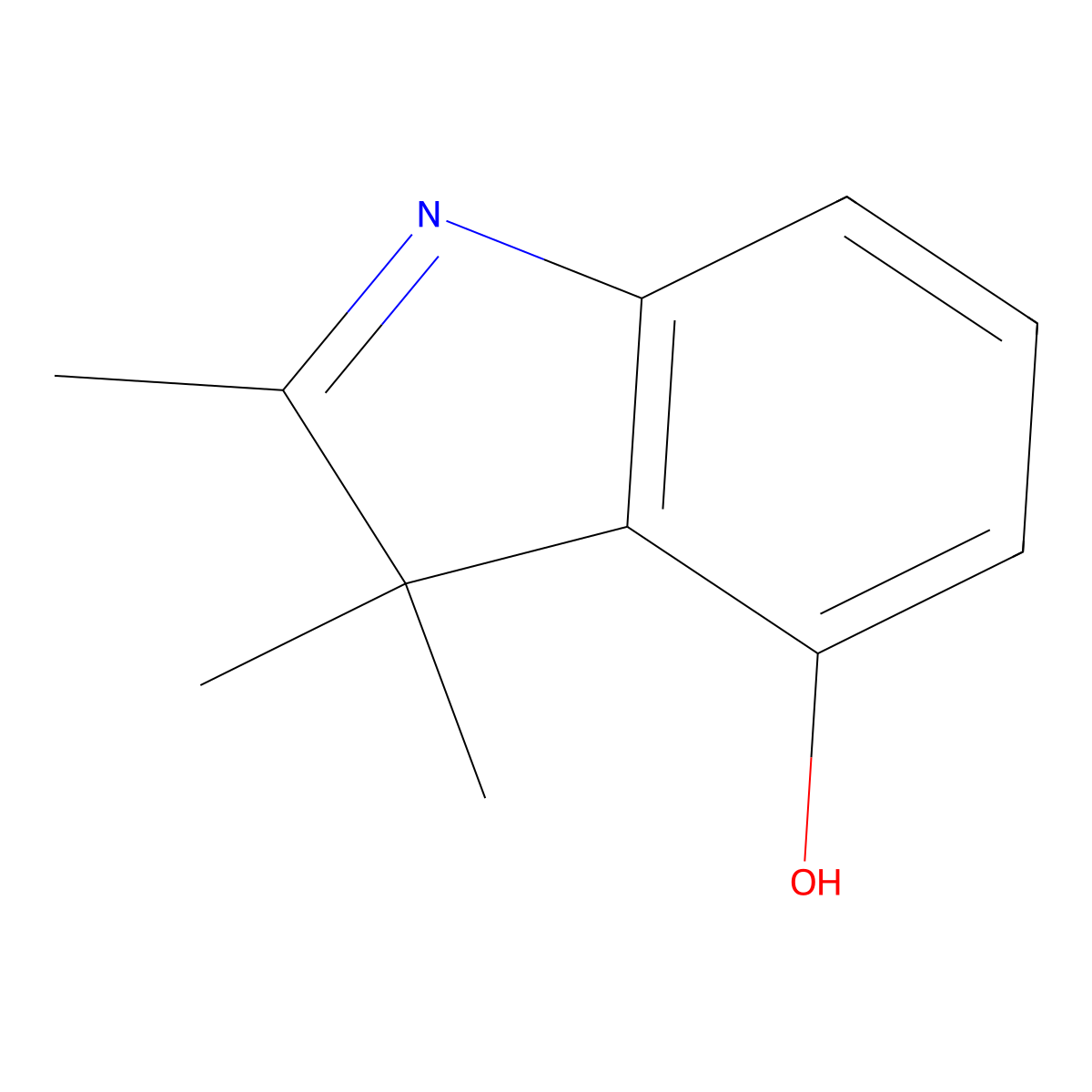 2,3,3-Trimethylindol-4-OL molecular structure, CAS 115557-00-1