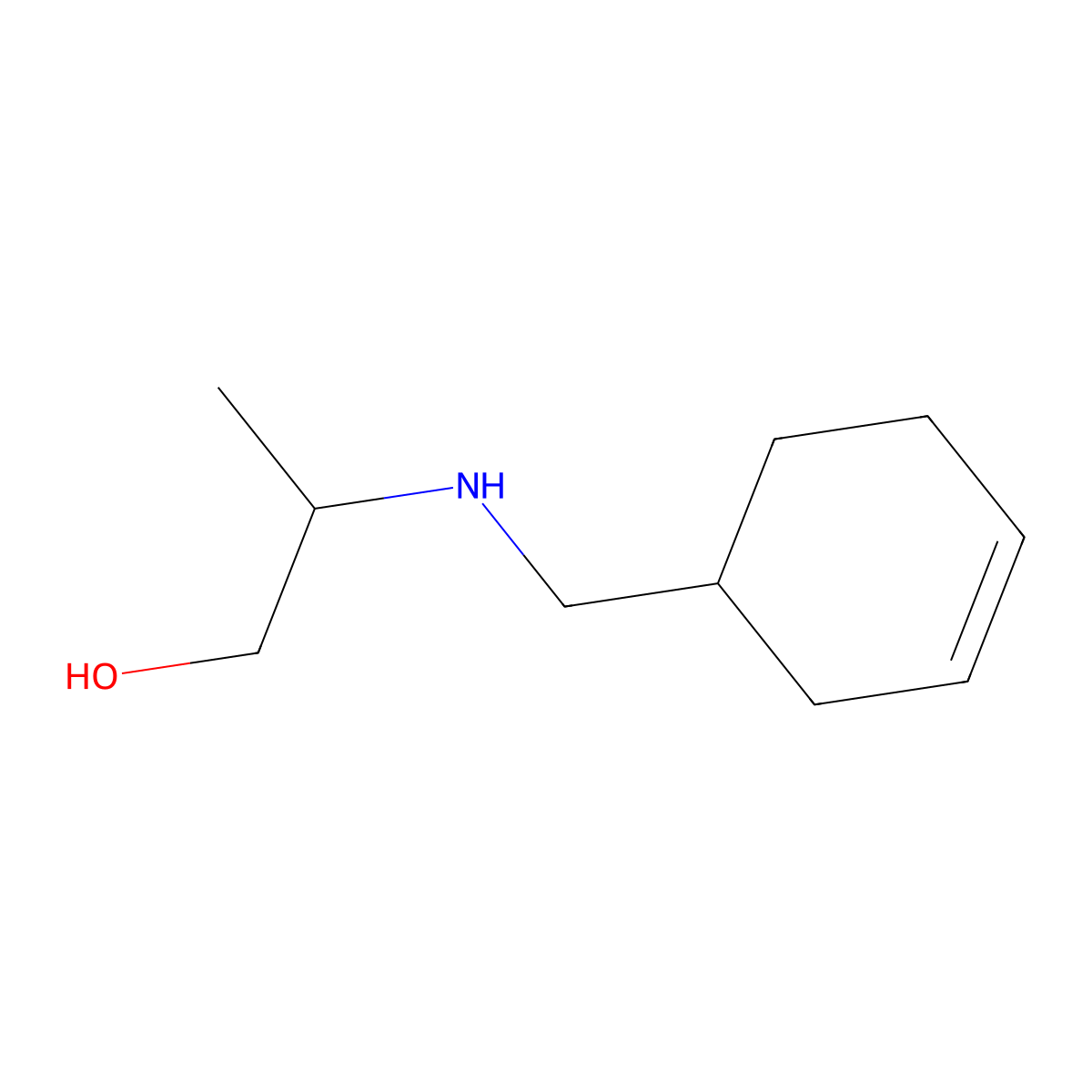 2-{[(Cyclohex-3-en-1-yl)methyl]amino}propan-1-ol molecular structure, CAS 1155570-47-0