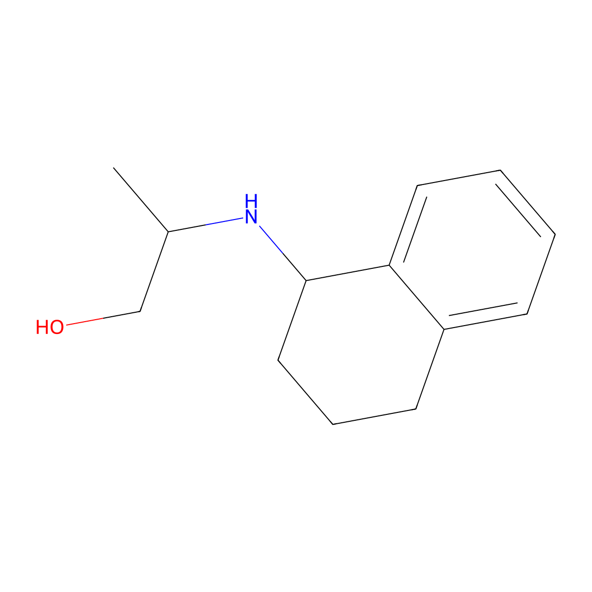 2-[(1,2,3,4-Tetrahydronaphthalen-1-yl)amino]propan-1-ol molecular structure, CAS 1155570-74-3
