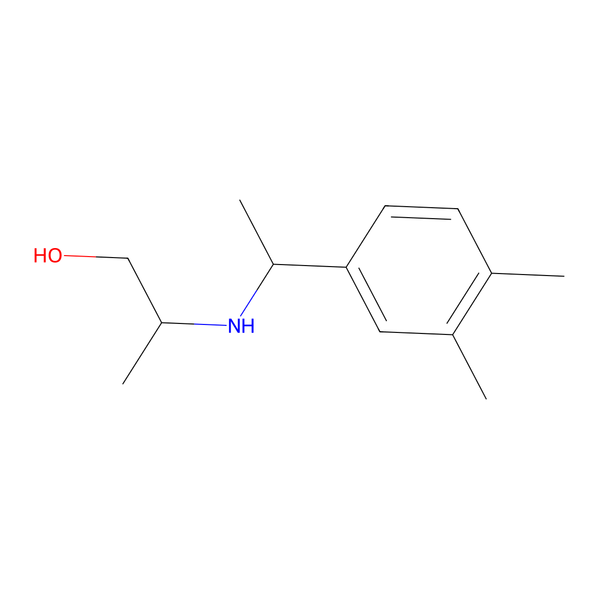 2-{[1-(3,4-Dimethylphenyl)ethyl]amino}propan-1-ol molecular structure, CAS 1155571-56-4
