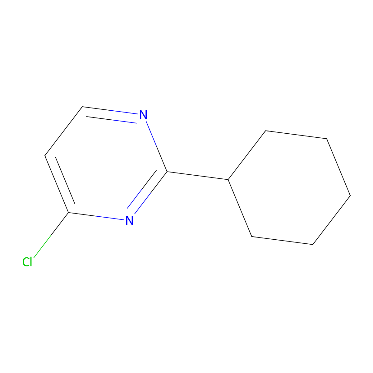 4-Chloro-2-cyclohexylpyrimidine molecular structure, CAS 1155593-86-4