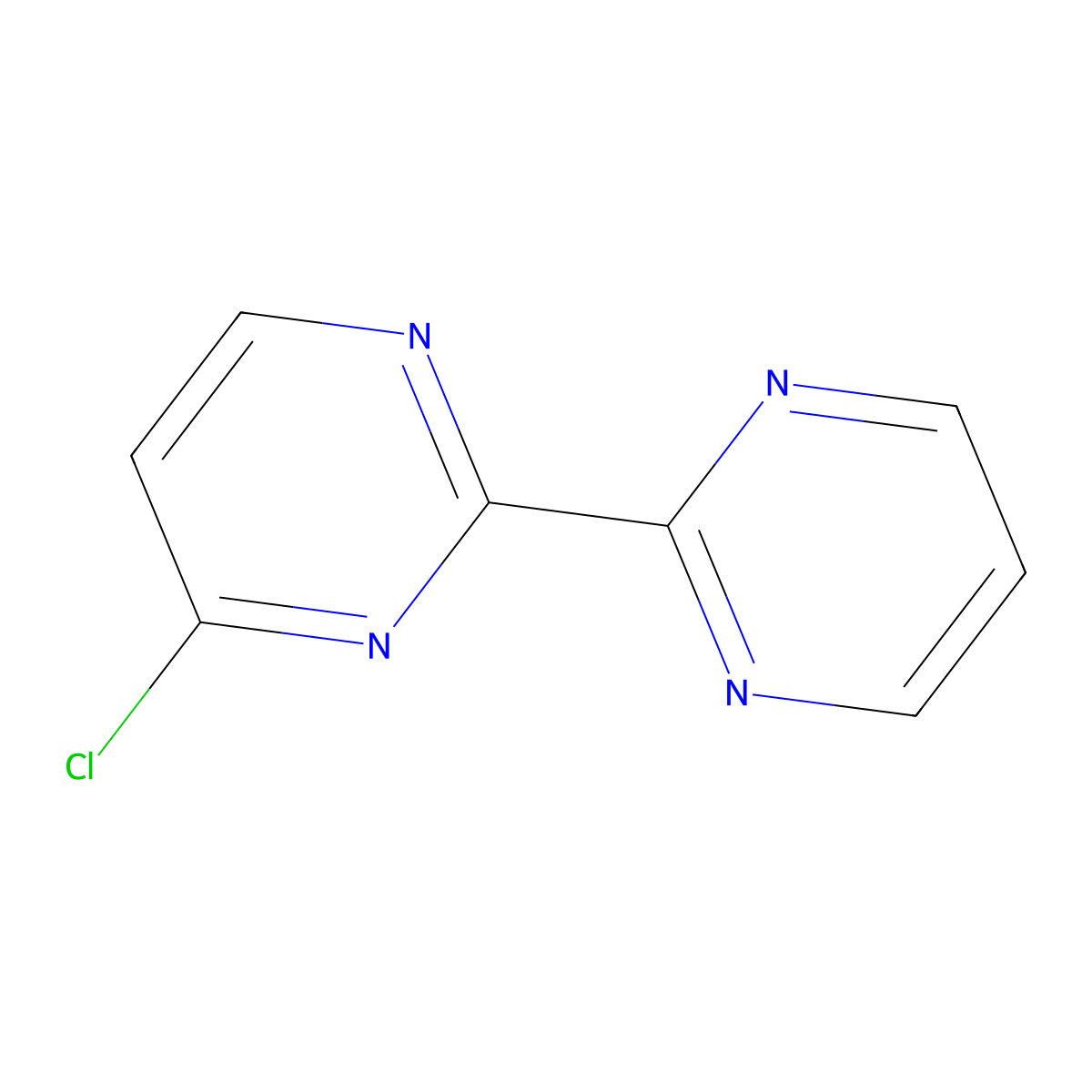 4-Chloro-2-(pyrimidin-2-yl)pyrimidine molecular structure, CAS 1155594-91-4