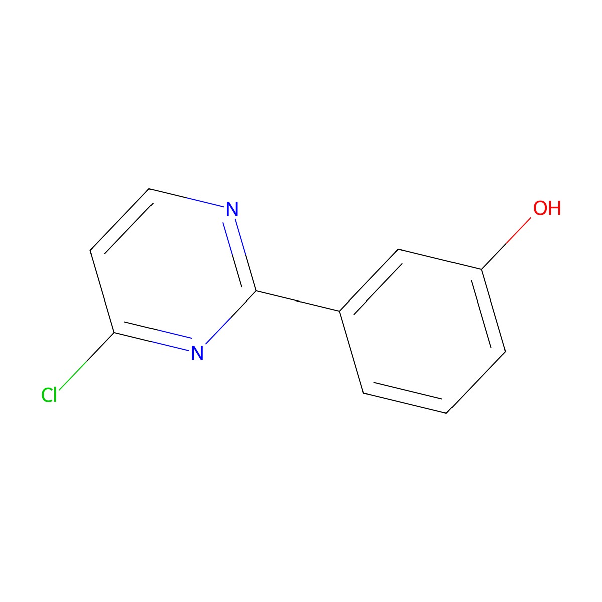 3-(4-Chloropyrimidin-2-yl)phenol molecular structure, CAS 1155596-42-1