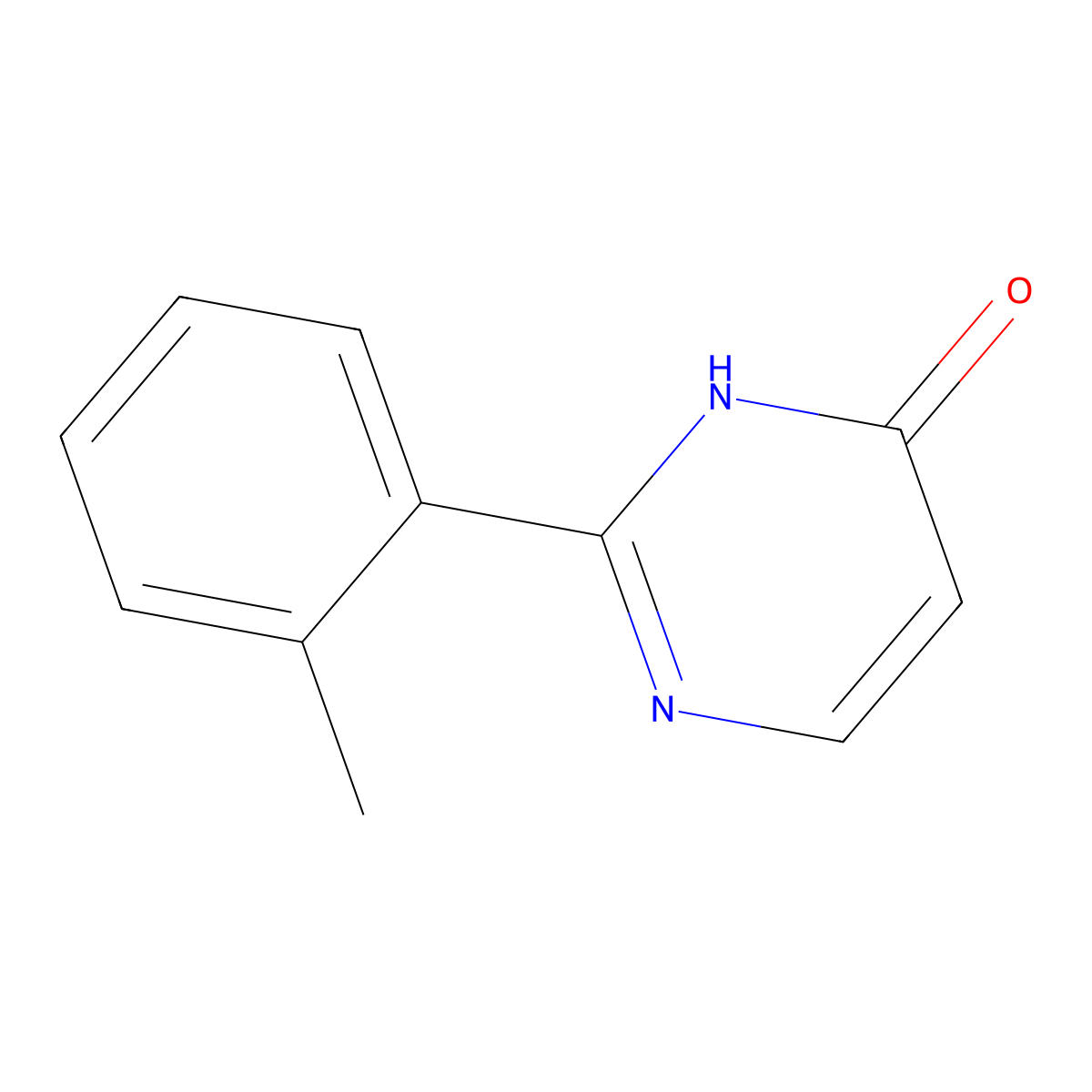 2-(o-Tolyl)pyrimidin-4(3H)-one molecular structure, CAS 1155596-55-6