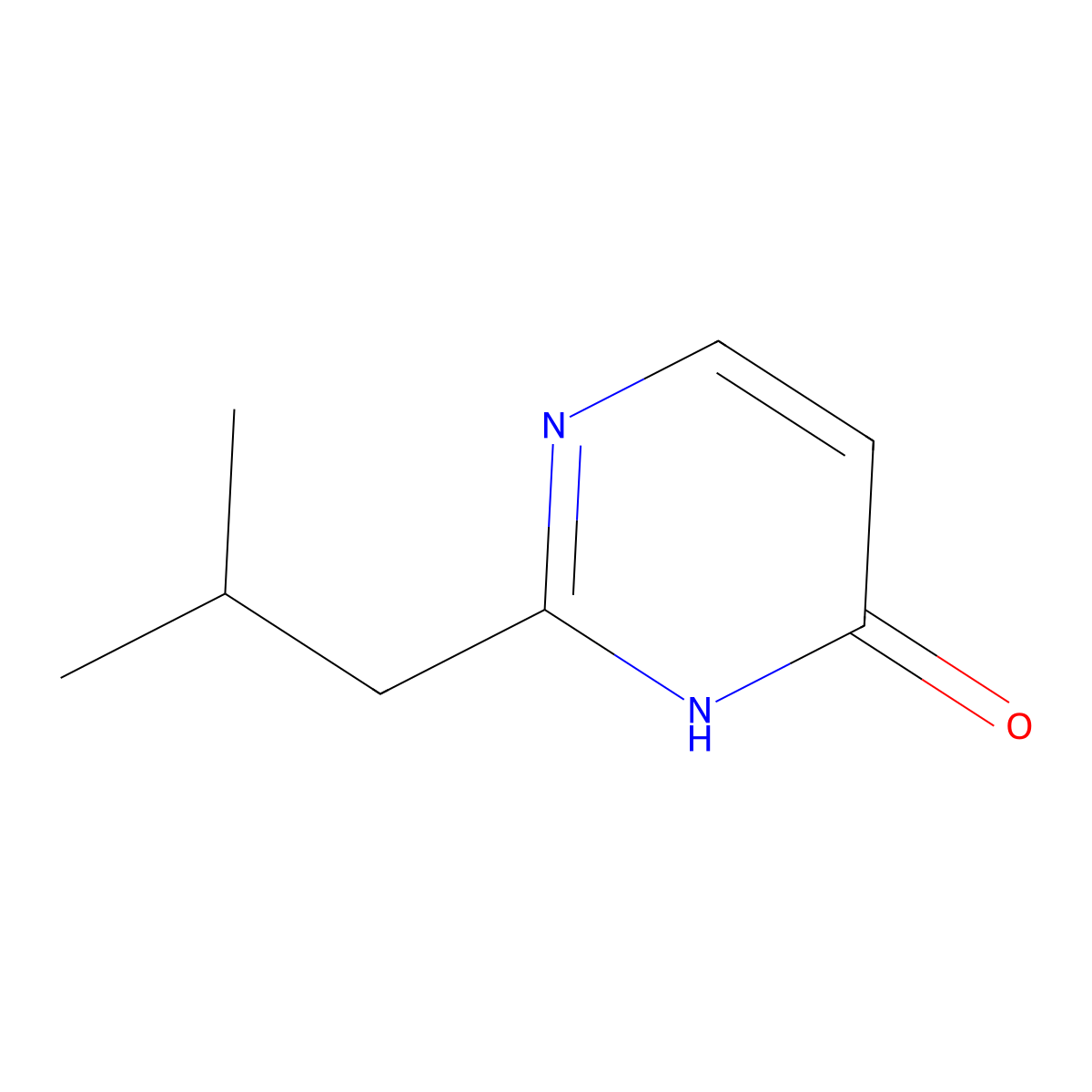 2-(2-Methylpropyl)pyrimidin-4-ol molecular structure, CAS 1155596-72-7