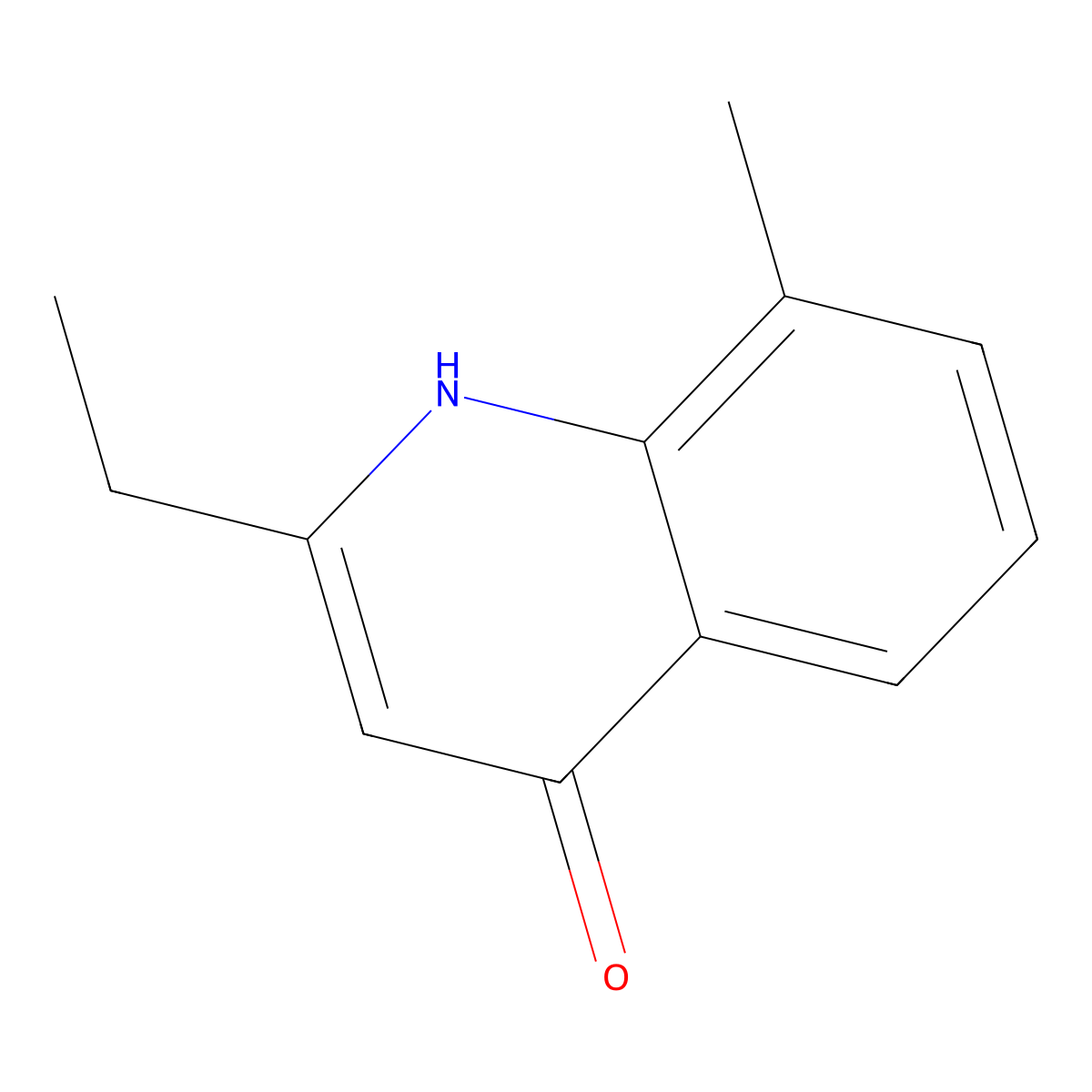 2-Ethyl-8-methylquinolin-4-ol molecular structure, CAS 1155601-58-3