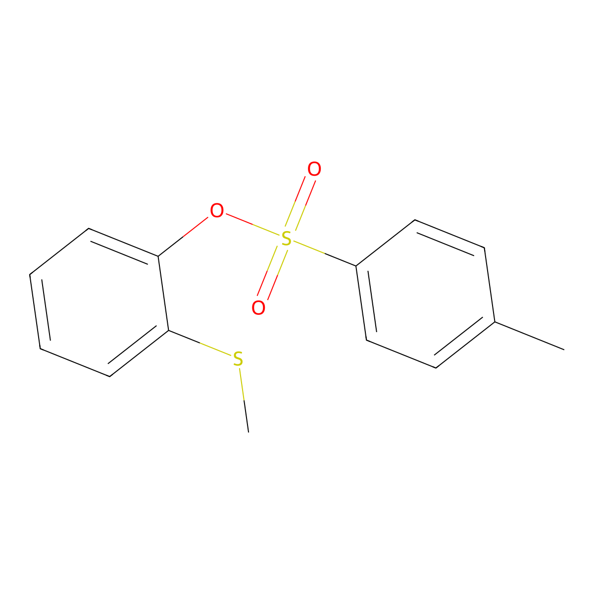 2-(Methylsulfanyl)phenyl 4-methylbenzene-1-sulfonate molecular structure, CAS 115562-58-8