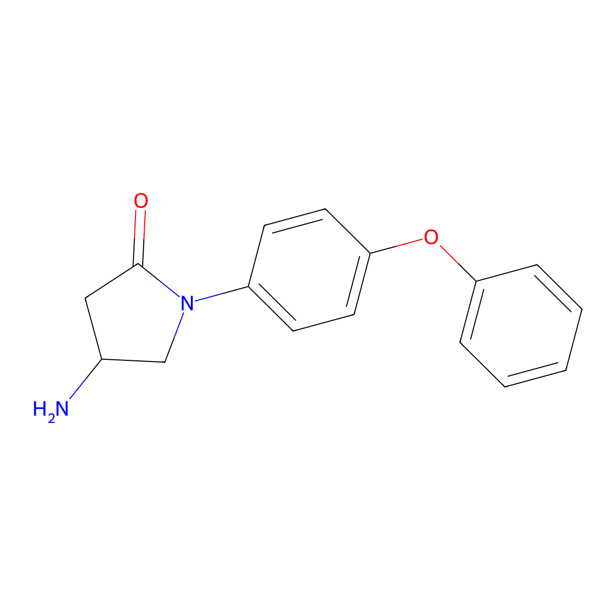 4-Amino-1-(4-phenoxyphenyl)pyrrolidin-2-one molecular structure, CAS 1155622-59-5