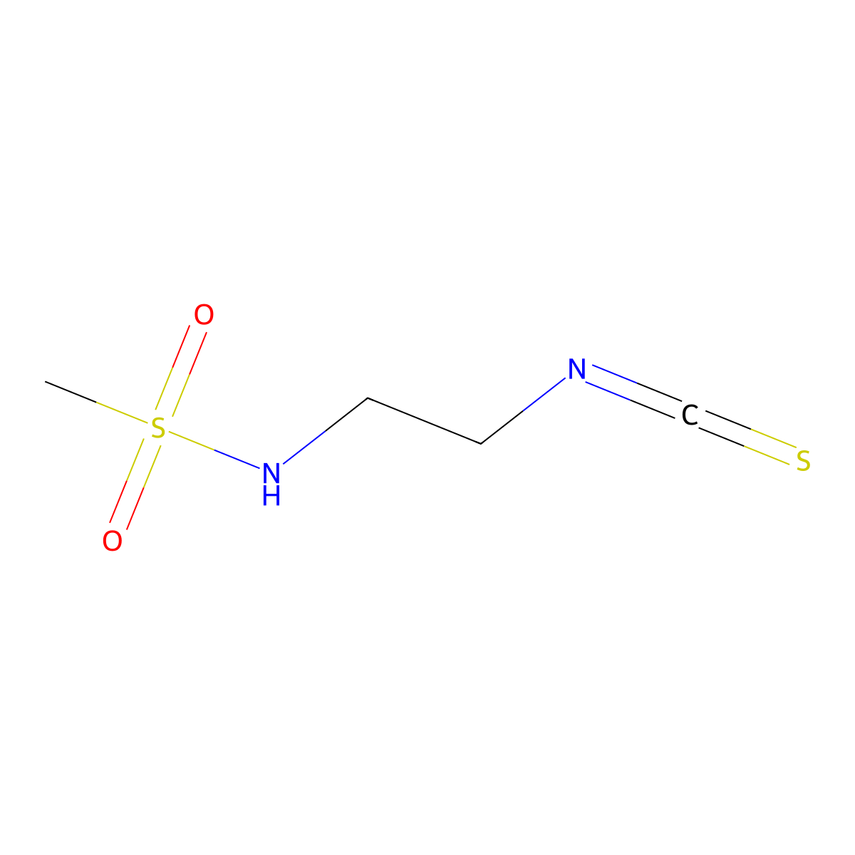 N-(2-isothiocyanatoethyl)methanesulfonamide molecular structure, CAS 1155623-89-4