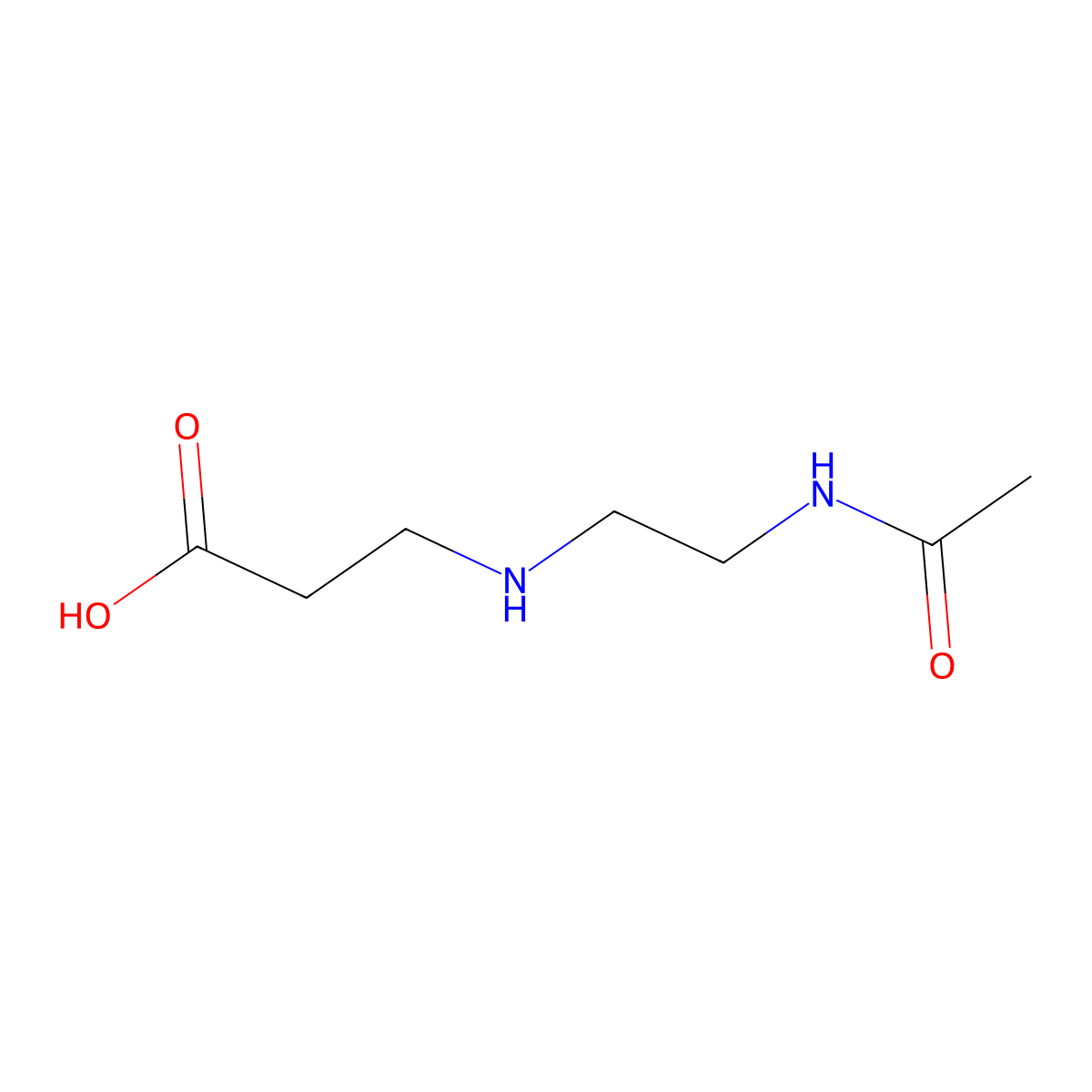 3-[(2-Acetamidoethyl)amino]propanoic acid molecular structure, CAS 1155640-10-0