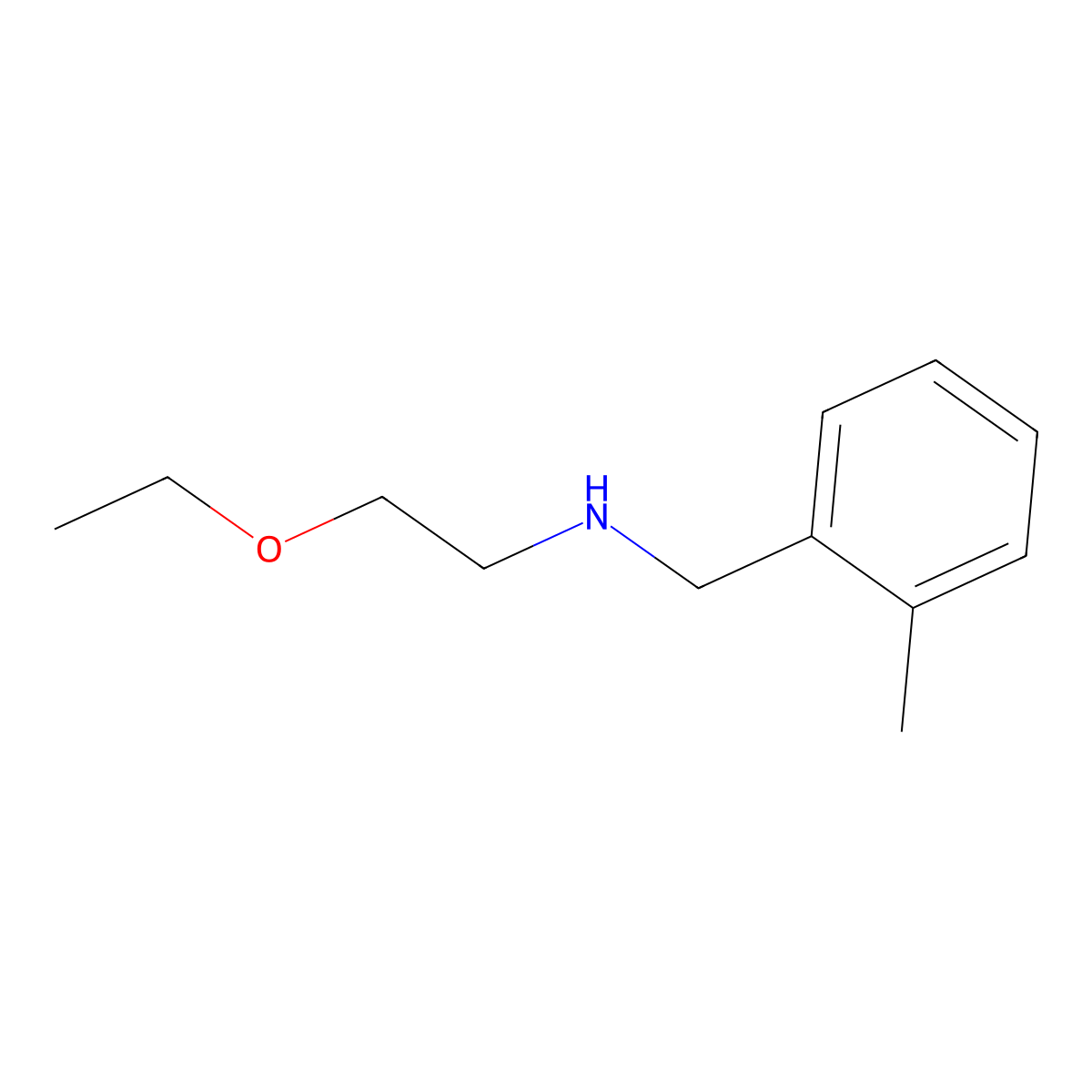 (2-Ethoxyethyl)[(2-methylphenyl)methyl]amine molecular structure, CAS 1155640-96-2