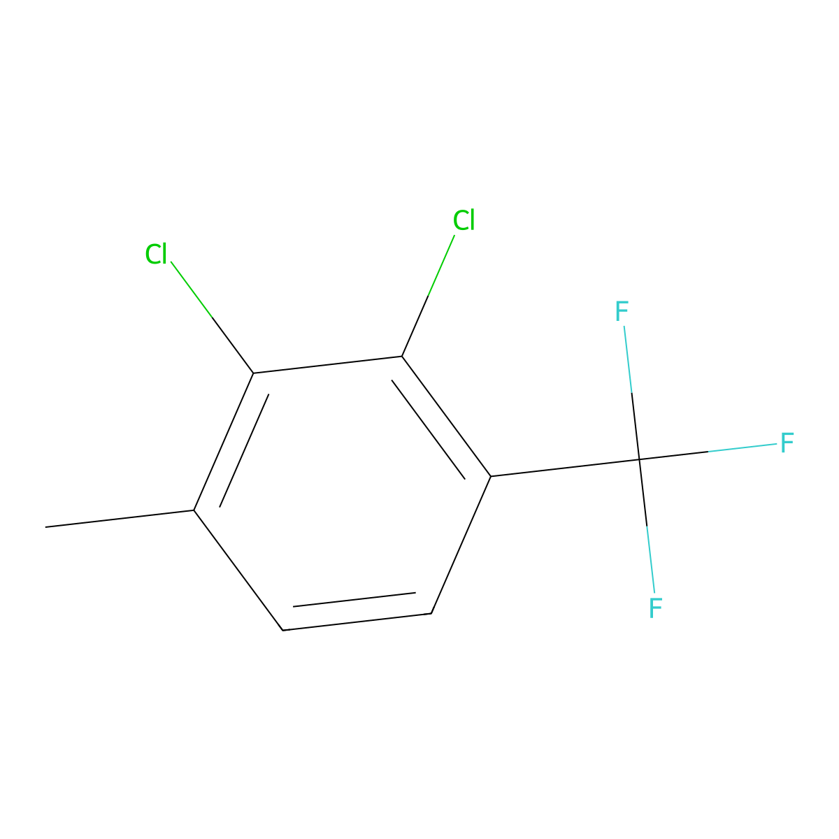 2,3-Dichloro-1-methyl-4-(trifluoromethyl)benzene molecular structure, CAS 115571-58-9