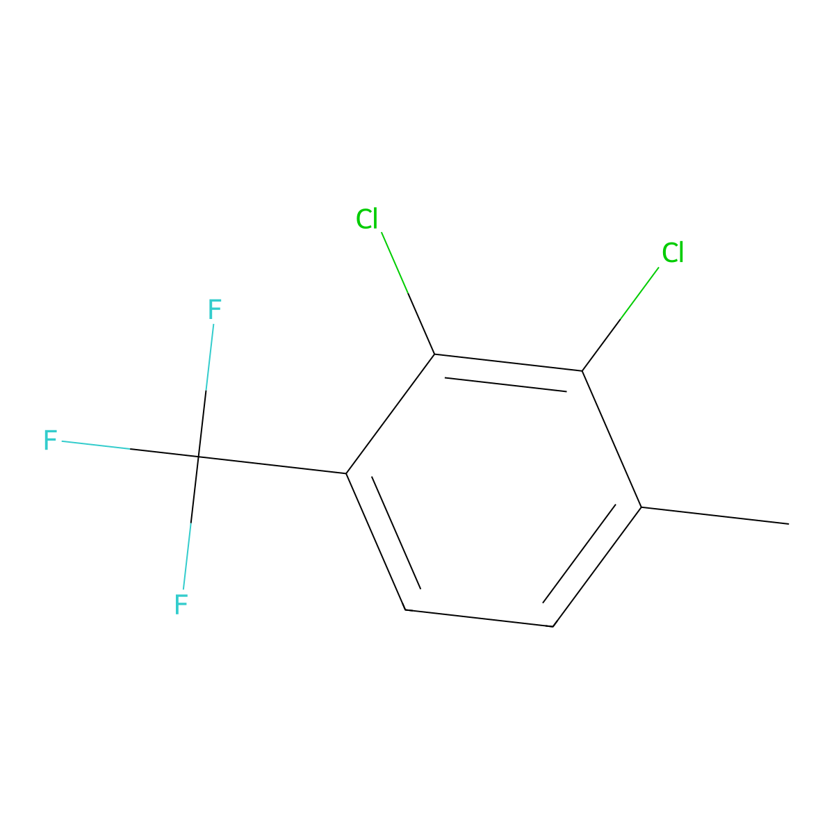 2,3-Dichloro-1-methyl-4-(trifluoromethyl)benzene molecular structure, CAS 115571-58-9