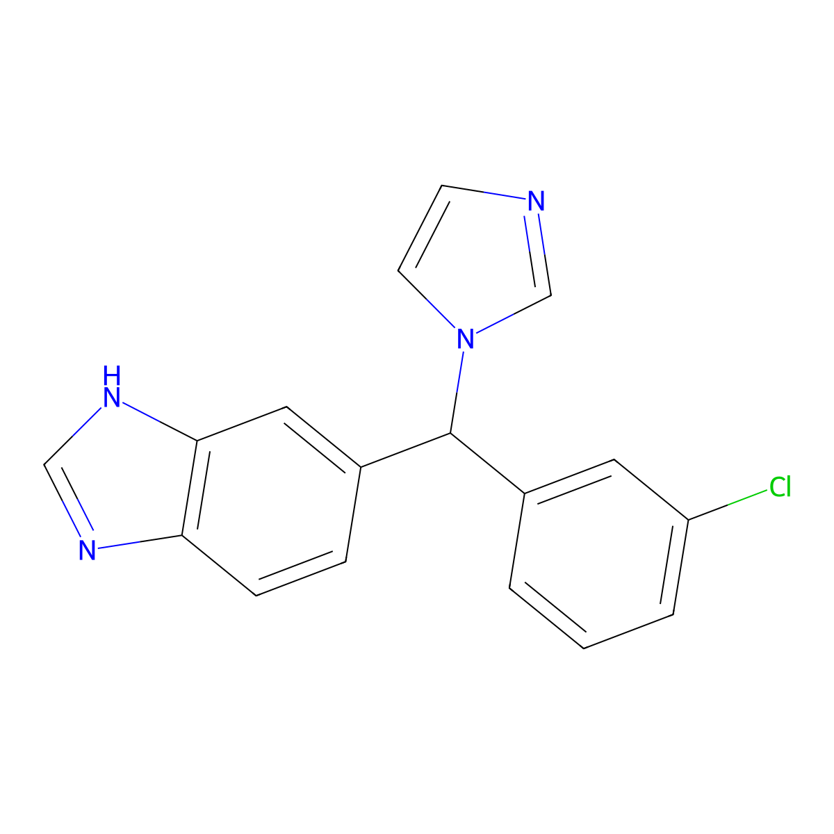 Liarozole molecular structure, CAS 115575-11-6