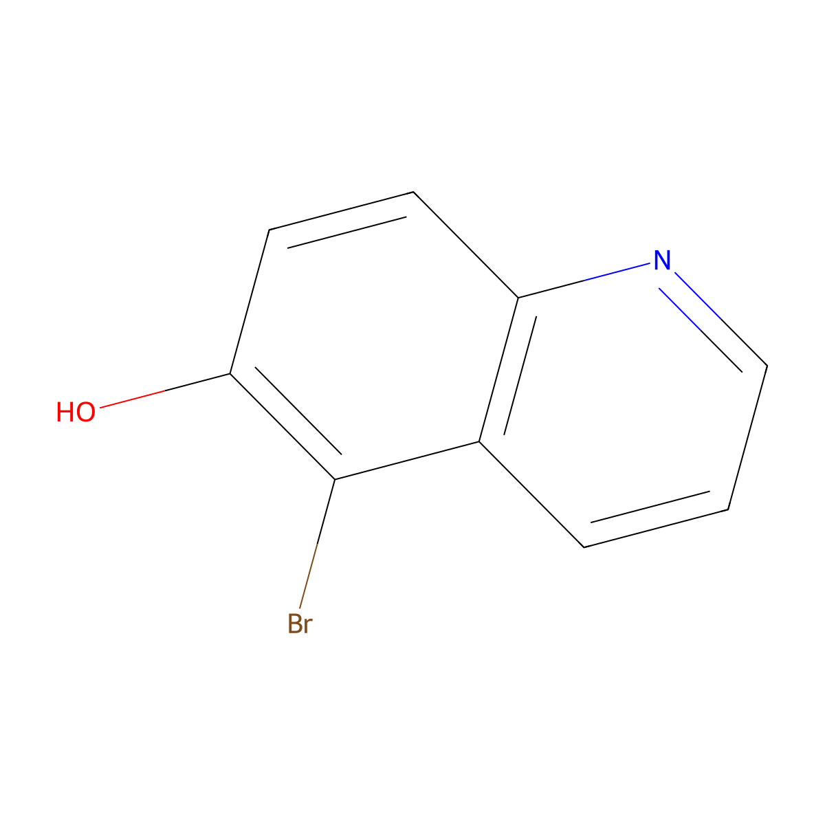 5-Bromoquinolin-6-ol molecular structure, CAS 115581-09-4
