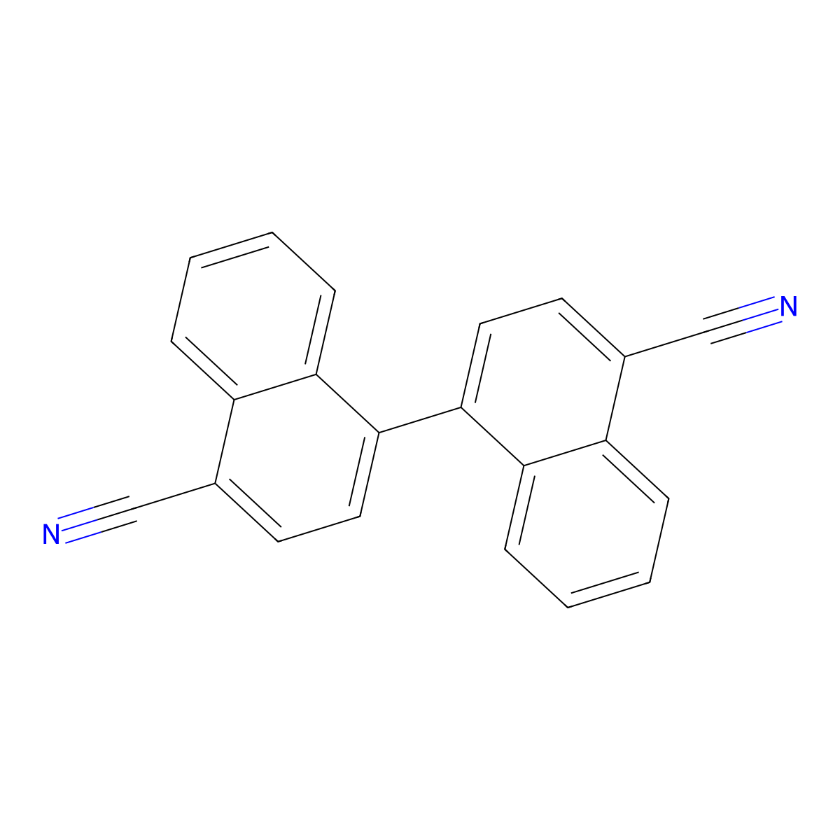 [1,1'-Binaphthalene]-4,4'-dicarbonitrile molecular structure, CAS 115584-22-0