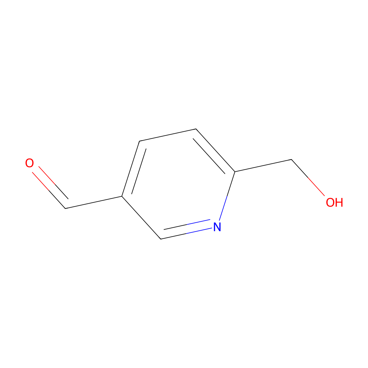 6-(Hydroxymethyl)nicotinaldehyde molecular structure, CAS 1155872-96-0