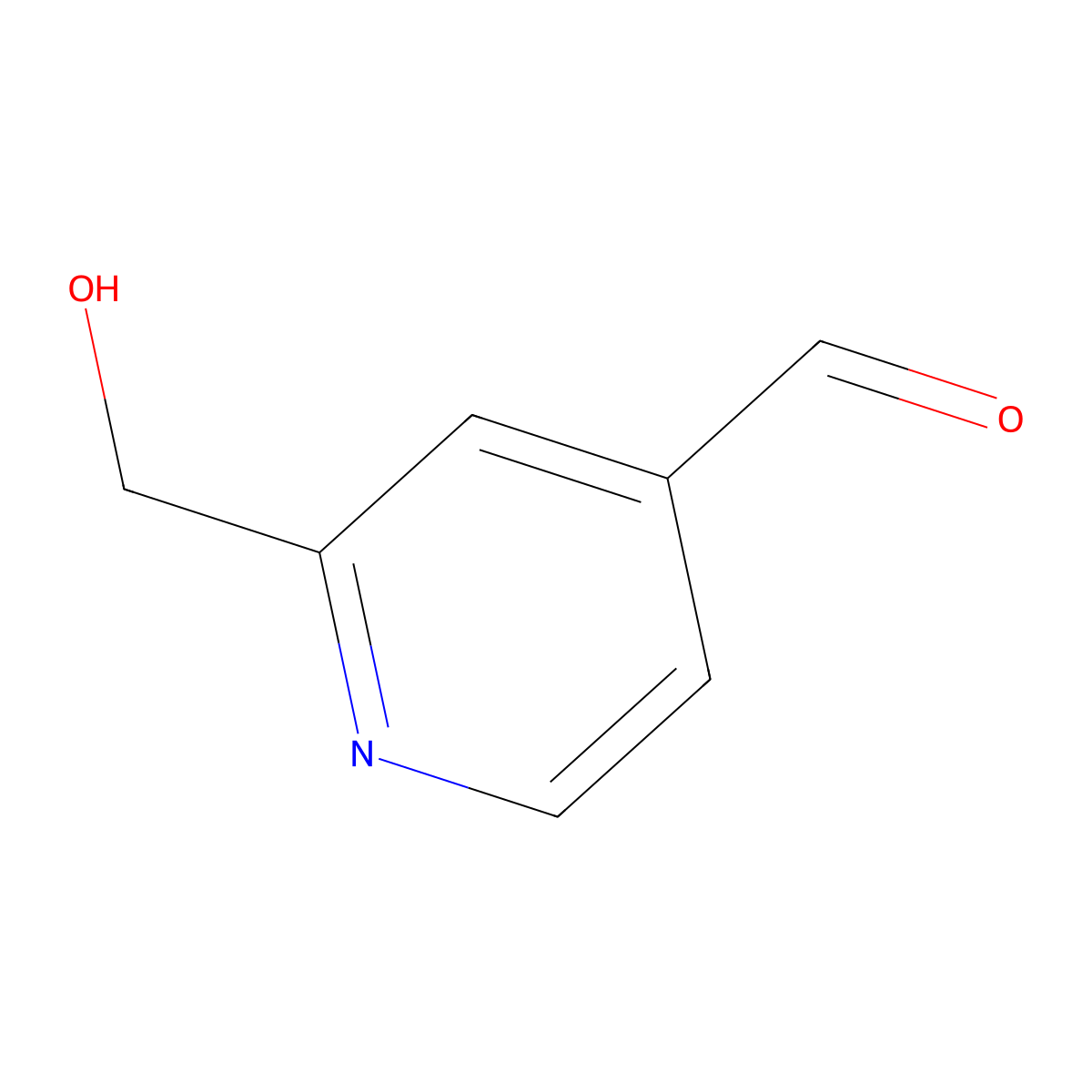 2-(Hydroxymethyl)isonicotinaldehyde molecular structure, CAS 1155873-00-9