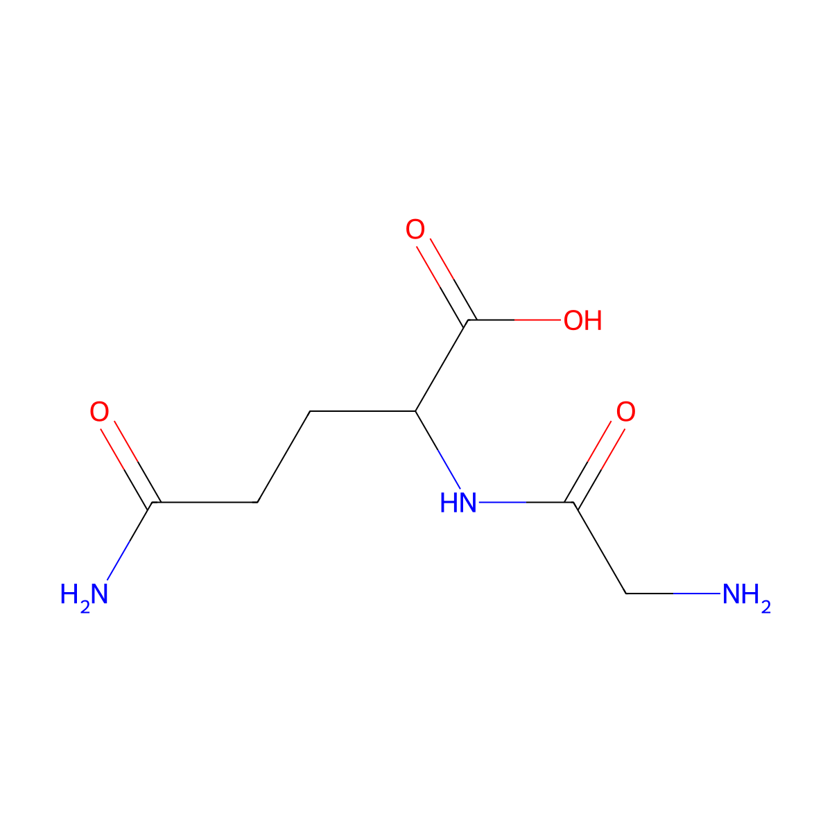 GLycyl-DL-glutamine molecular structure, CAS 115588-14-2