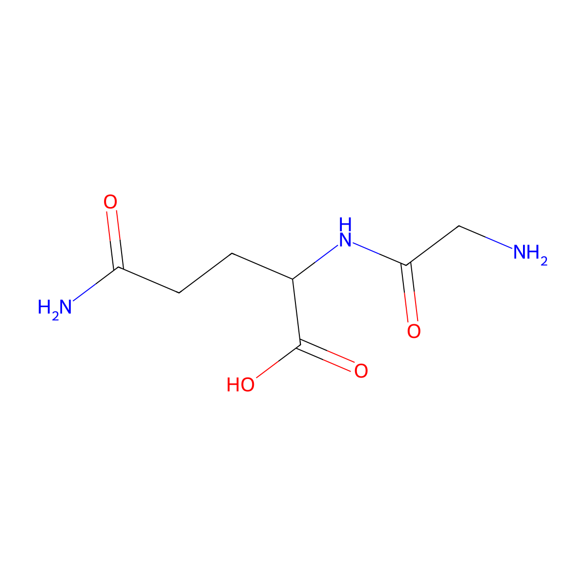 GLycyl-DL-glutamine molecular structure, CAS 115588-14-2