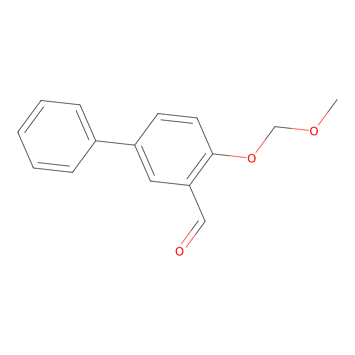 4-(Methoxymethoxy)-[1,1'-biphenyl]-3-carbaldehyde molecular structure, CAS 115590-28-8